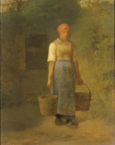 Girl carrying Water av Jean-François Millet