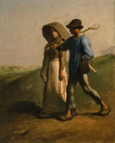 Going to Work, 1851 av Jean-François Millet
