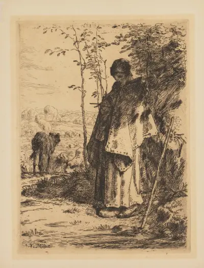Wielka pasterka, 1862 – nr 2, Jean-François Millet