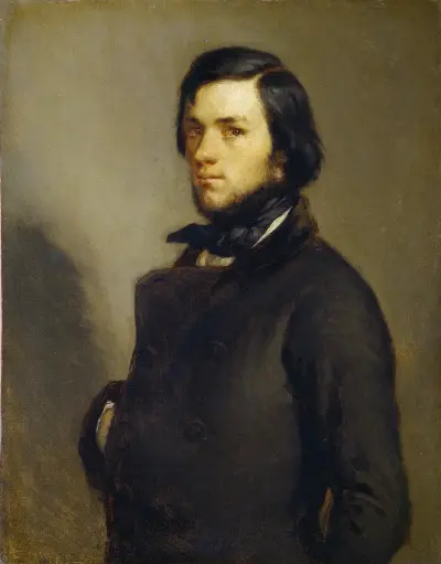 Portrait of a Man av Jean-François Millet