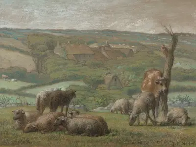 Rural landscape av Jean-François Millet