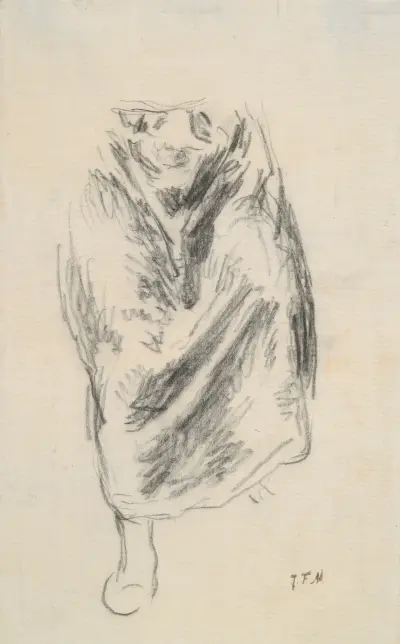Studium do „Siedzącej pasterki”, Jean-François Millet
