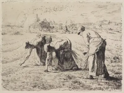 The Gleaners, 1855 – nr 2 av Jean-François Millet
