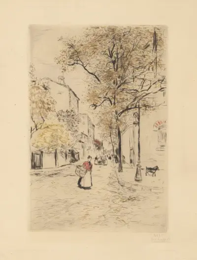 La petite rue av Jean François Raffaëlli