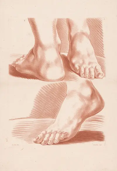 Drei Fuß von Louis-François Roubiliac