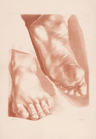 Zwei Füße, 1749 – Nr. 4 von Louis-François Roubiliac