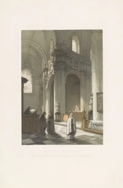 Interior of the Beguins church at Brussels av François Stroobant