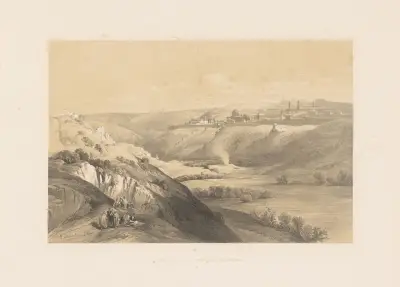 Jérusalem vu de la montagne des oliviers av François Stroobant