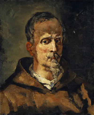 Bust of a Capuchin, Representing the Photographer Oberli of Solothurn in a Cowl, Frank Buchser