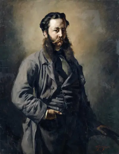 Portrait on an Unknown Englishman, Frank Buchser