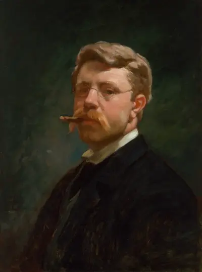 Self-Portrait, 1890 av Frank Duveneck