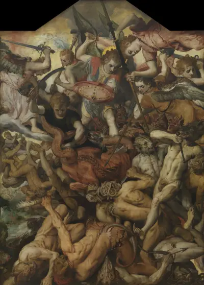 The Fall of Rebelious Angels av Frans Floris