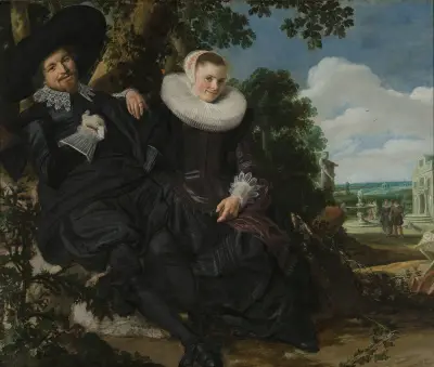 Portrait of a Couple, Probably Isaac Abrahamsz Massa and Beatrix van der Laen, Frans Hals