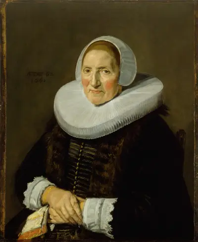 Portrait of a Woman, 1650 – nr 3 av Frans Hals