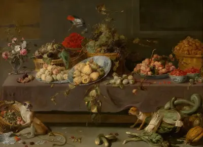 Květiny a ovoce, Frans Snyders
