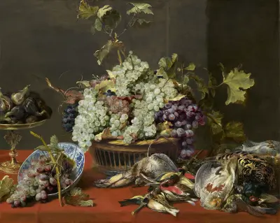 Still Life with Grapes and Game av Frans Snyders