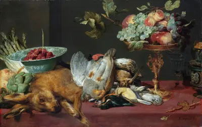 Zátiší s drobnou zvěří a ovocem, Frans Snyders