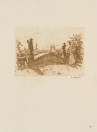Blick aus dem Fürstenberg-Garten von Tavík František Šimon