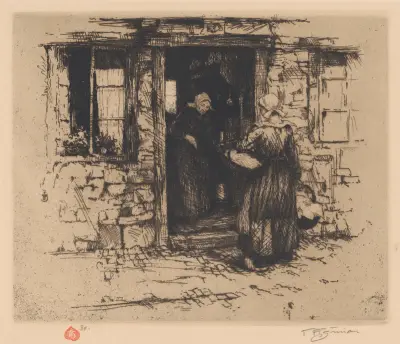 Bretonische Fischverkäuferin von Tavík František Šimon