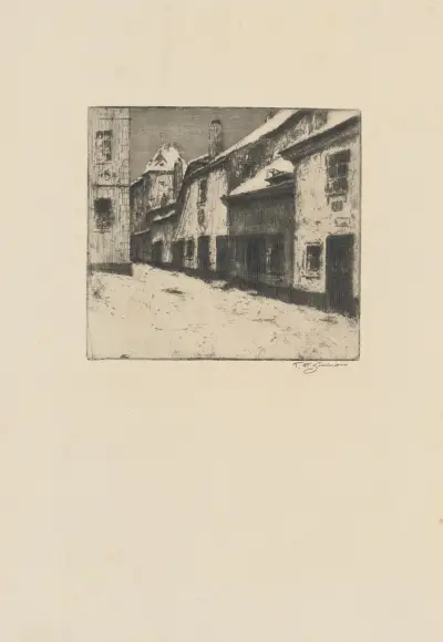 Zlatá-Gasse hinter der Königlichen Burg von Tavík František Šimon