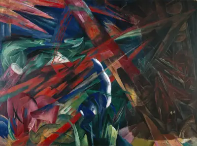 Animal Destinies (The Trees Showed Their Rings, the Animals Their Veins) av Franz Marc