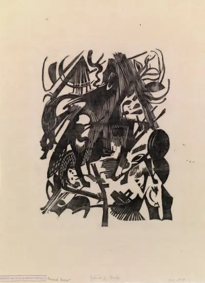 Zrození vlků, Franz Marc