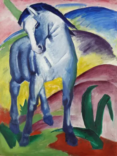 Niebieski koń I, Franz Marc