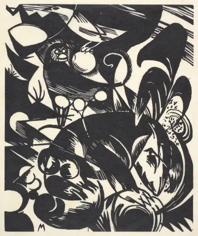 Stvoření I, Franz Marc