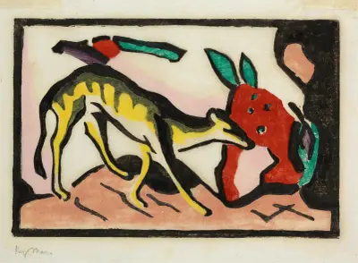 Zwierzę baśniowe, 1912, Franz Marc