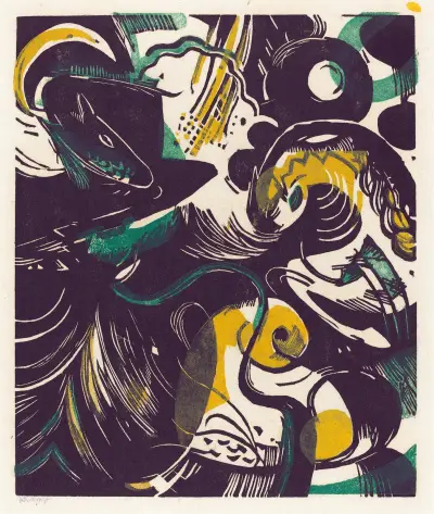 Genesis II (Stvoření světa II), Franz Marc