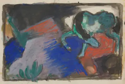 Zelený kůň v krajině, Franz Marc