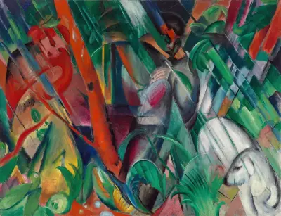V dešti, Franz Marc