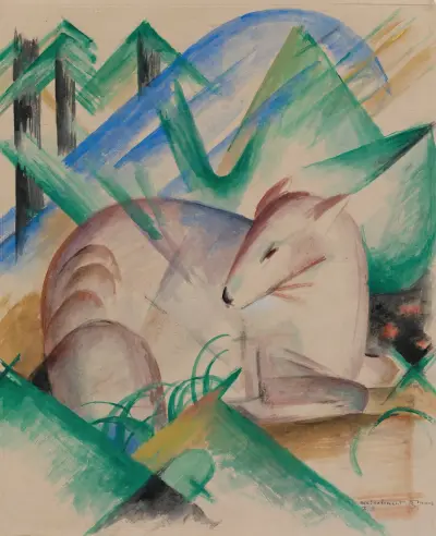 Červená srna, Franz Marc