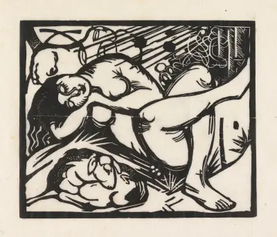 Śpiąca pasterka, 1912 – Nr. 2, Franz Marc