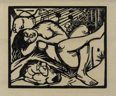 Spící pastýřka, 1912 – Nr. 1, Franz Marc