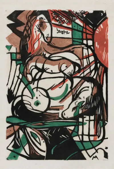 Zrození koní, Franz Marc