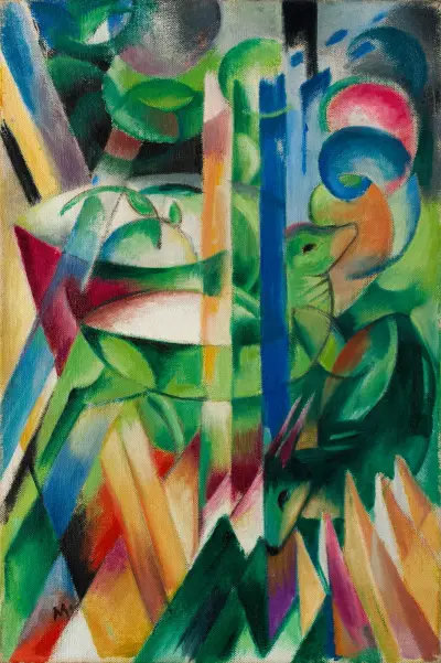 Malé horské kozy, Franz Marc