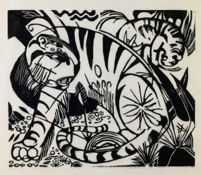 Tiger, 1912 – Nr. 2, Franz Marc