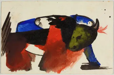 Dvě zvířata, Franz Marc