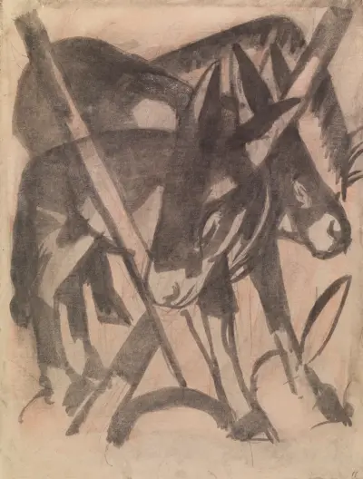 Dwa osły, Franz Marc