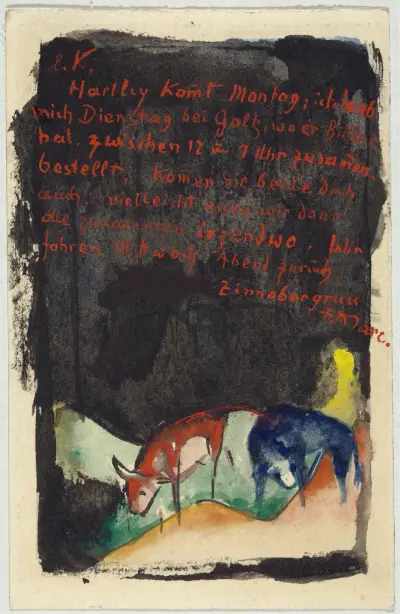 Vermilion, Franz Marc
