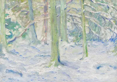 Zasněžený les, Franz Marc