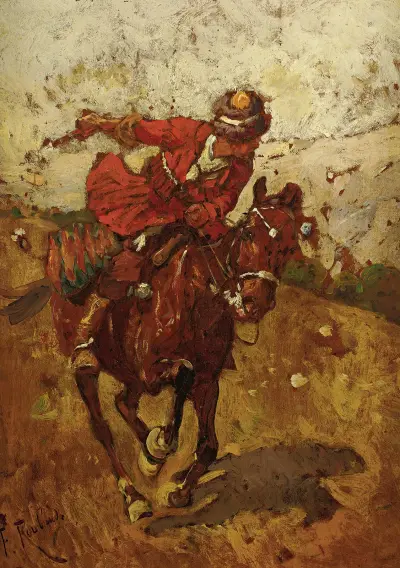 Cossack Horseman, Franz Roubaud
