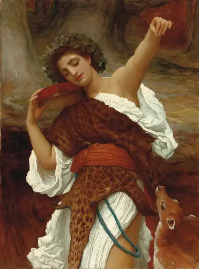 Bacchante av Frederic Leighton