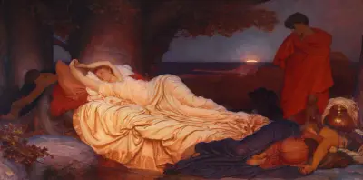 Cymon And Iphigenia av Frederic Leighton