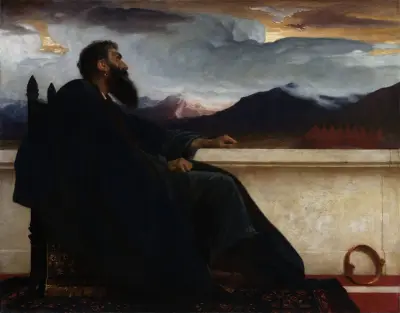 David,Oh  that I had wings like a Dove! For then would I fly away and be at rest. Psalm 55:6 av Frederic Leighton