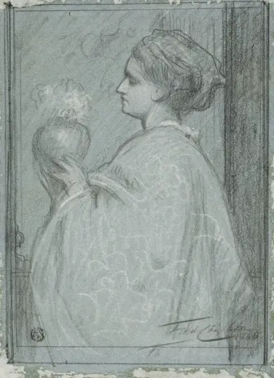 Lady with Vase av Frederic Leighton