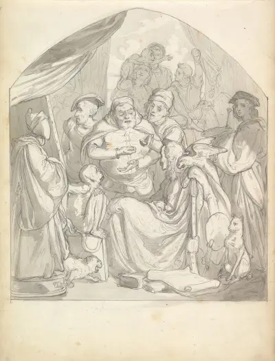 Scene in an Artist’s Studio av Frederic Leighton