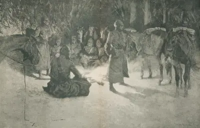 Eine Rast in der Wildnis von Frederic Remington