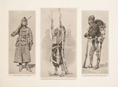 Ein Trooper der Vereinigten Staaten, Das Signal des Medizinmanns, Ein Infanterist der Vereinigten Staaten von Frederic Remington